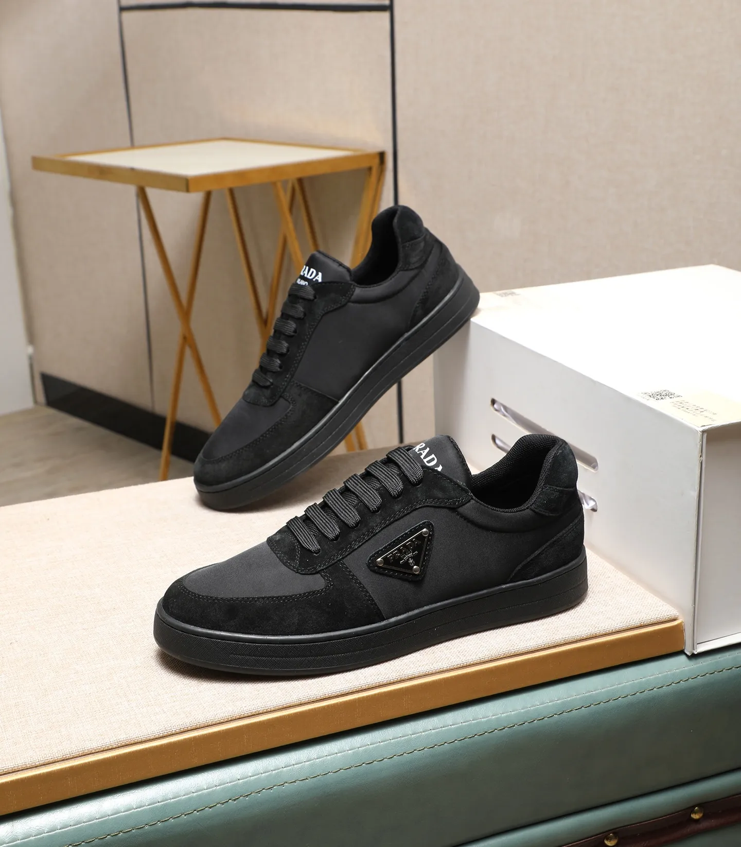 Men's men's shoes💰440🌹🌹[PRADA—Prada] latest model🙈original replica! 👟👟👟Available here. The workmanship is top-notch. The upper is made of Italian 🇮🇹Imported calfskin. ❗️Breathable genuine leather lining @Suitable for travel. The original version has an enlarged engraved sole, making it suitable for all kinds of travels, showing low-key luxury. Let quality speak for itself. Color: Size: 38-44